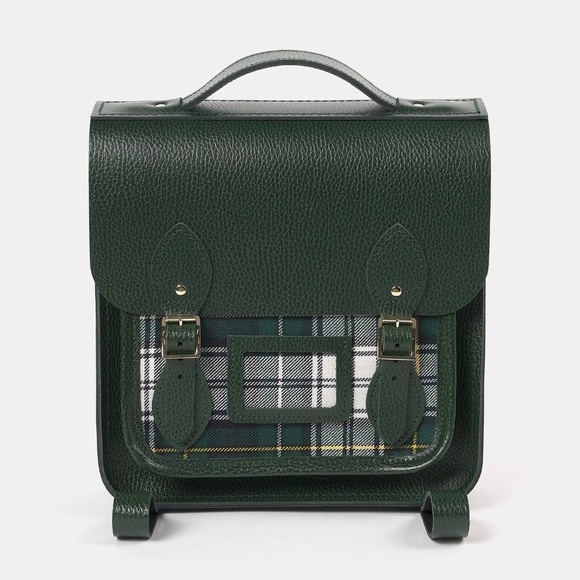 The Cambridge Satchel Small Portrait Backpack in Racing Celtic & Campbell Tartan main image 7